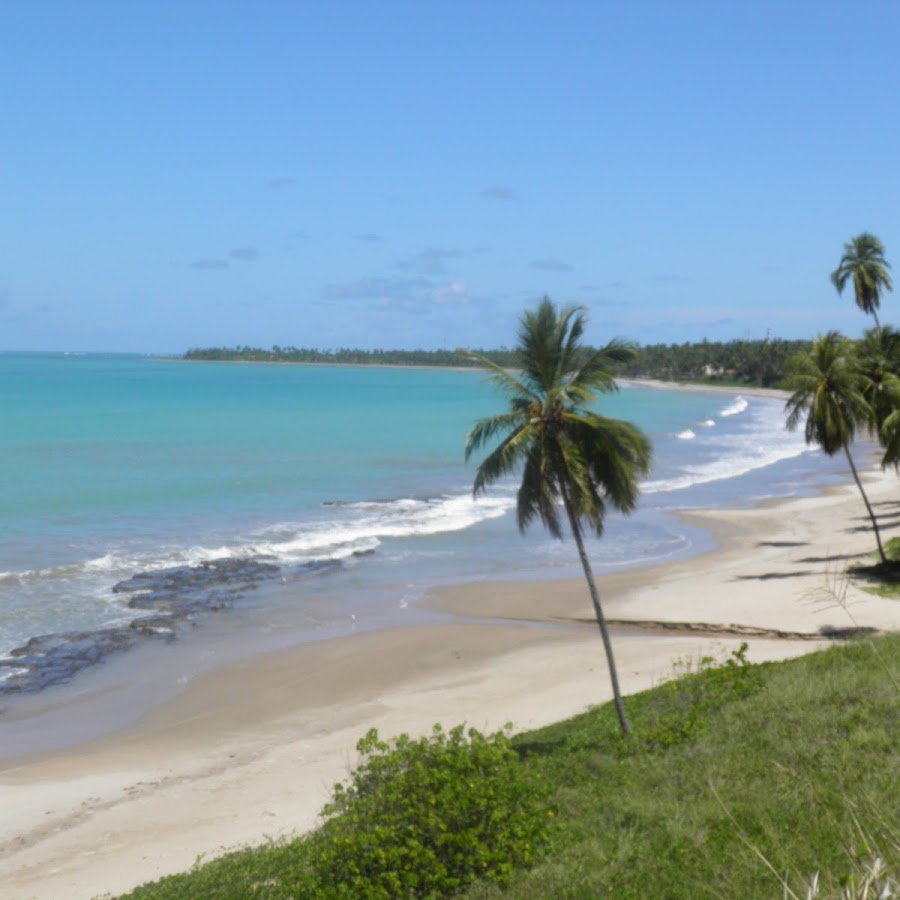 No litoral.