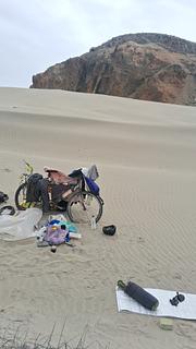 acampamento de bike