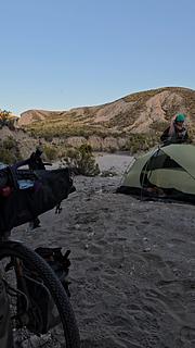 belo acampamento de areia