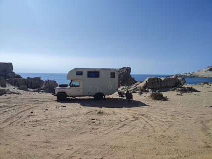 Between the rocks