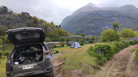 Camping à beira do rio