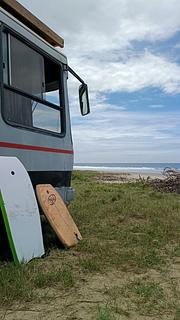 Camping na praia em Montañita