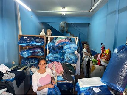 Centro de lavanderia limpo no centro de Assunção
