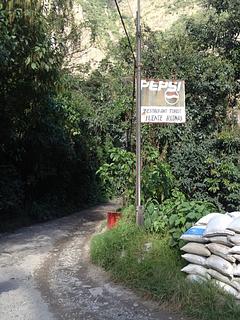 Encruzilhada para as Escadas de Machu Picchu