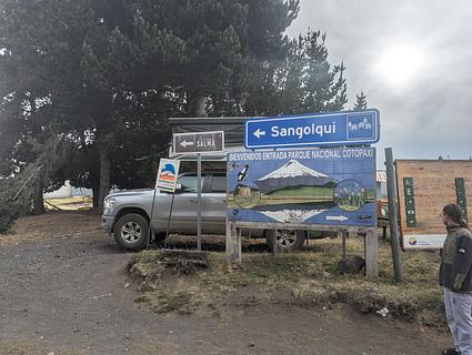 Entrada norte do Cotopaxi