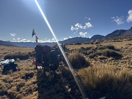 Fechado na entrada do PN Huascaran Sul