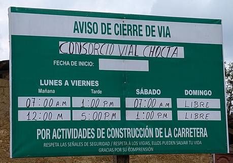 Fechamento de estrada