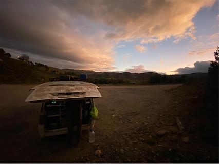 Gravel lot 100m off road, E of Cruz Conga