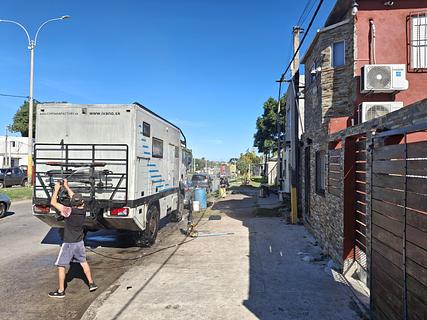 Lavagem de motorhome