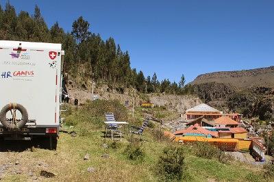 Nas termas de Chivay