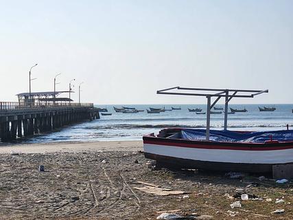 Perto do cais de pesca