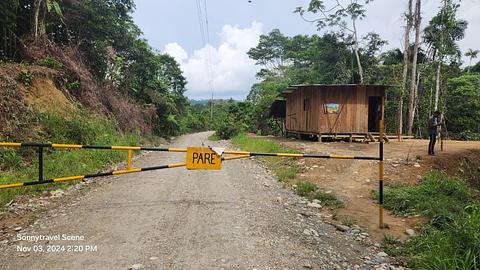 Ponto de verificação da comunidade Waorani