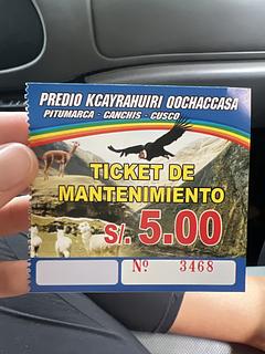 Primeiro pedágio para a Montanha Arco-Íris