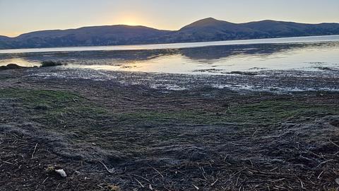 Tent lakeside
